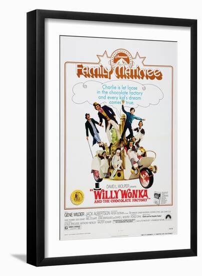Willy Wonka and the Chocolate Factory, 1971-null-Framed Art Print