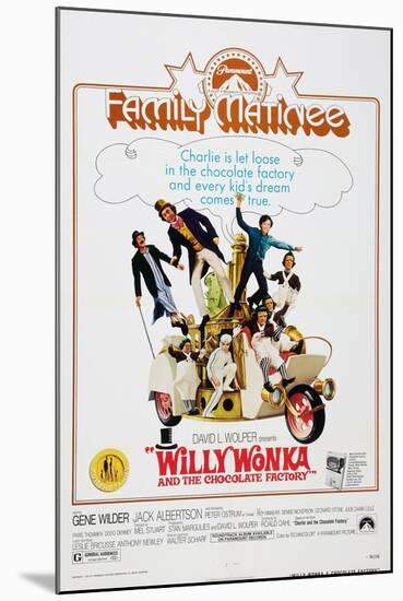 Willy Wonka and the Chocolate Factory, 1971-null-Mounted Art Print