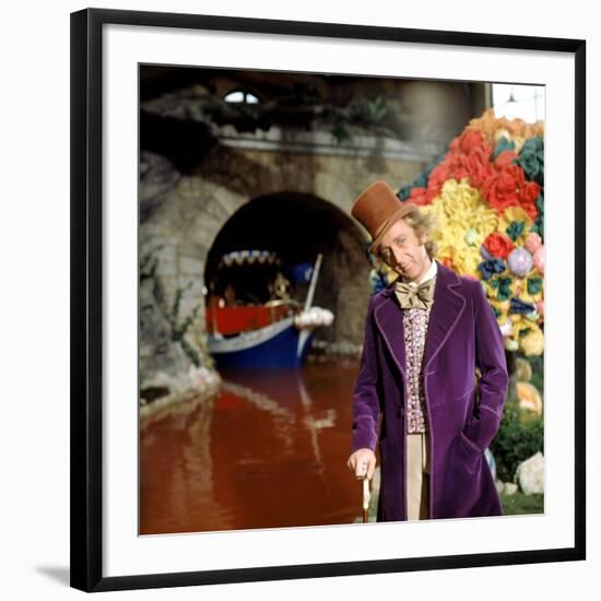 Willy Wonka And The Chocolate Factory, Gene Wilder, 1971-null-Framed Photo