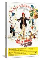 Willy Wonka and the Chocolate Factory, Gene Wilder (Center), 1971-null-Stretched Canvas