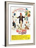 Willy Wonka and the Chocolate Factory, Gene Wilder (Center), 1971-null-Framed Art Print