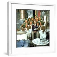 Willy Wonka And The Chocolate Factory, Gene Wilder, Oompa-Loompas, 1971-null-Framed Photo