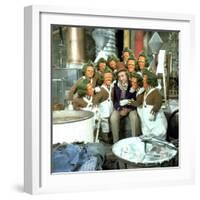 Willy Wonka And The Chocolate Factory, Gene Wilder, Oompa-Loompas, 1971-null-Framed Photo