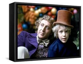 Willy Wonka And The Chocolate Factory, Gene Wilder, Peter Ostrum, 1971-null-Framed Stretched Canvas