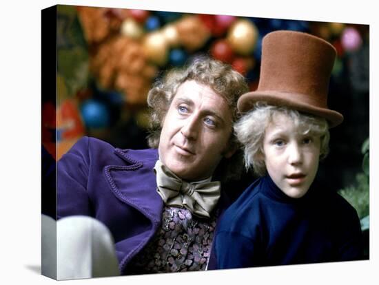 Willy Wonka And The Chocolate Factory, Gene Wilder, Peter Ostrum, 1971-null-Stretched Canvas