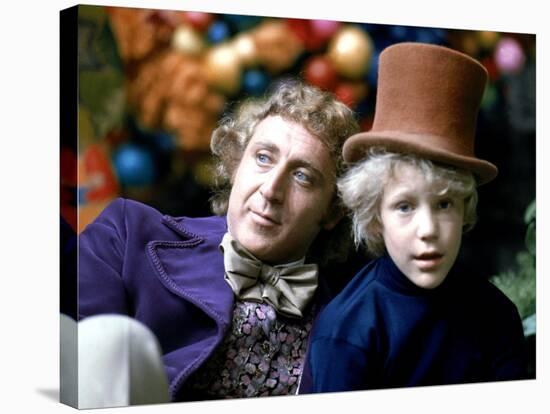 Willy Wonka And The Chocolate Factory, Gene Wilder, Peter Ostrum, 1971-null-Stretched Canvas