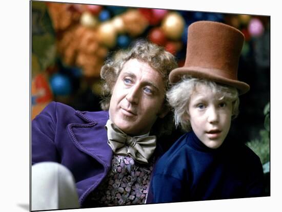 Willy Wonka And The Chocolate Factory, Gene Wilder, Peter Ostrum, 1971-null-Mounted Photo