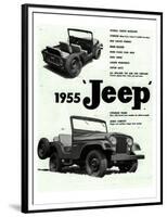Willys 1955 Jeep-null-Framed Premium Giclee Print