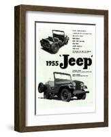 Willys 1955 Jeep-null-Framed Art Print