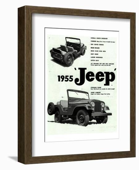 Willys 1955 Jeep-null-Framed Art Print