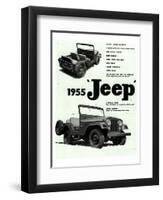 Willys 1955 Jeep-null-Framed Art Print