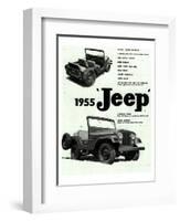 Willys 1955 Jeep-null-Framed Art Print