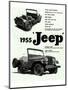 Willys 1955 Jeep-null-Mounted Art Print