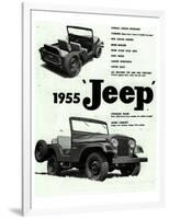 Willys 1955 Jeep-null-Framed Art Print