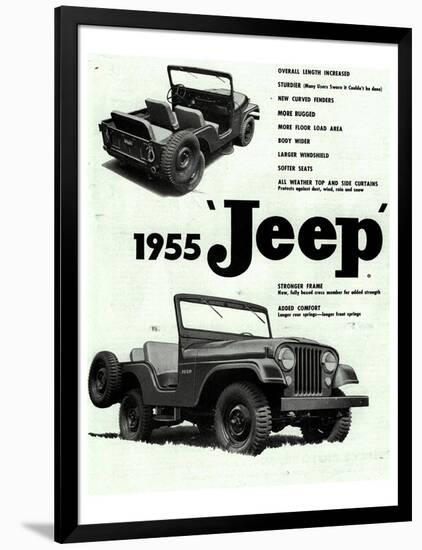 Willys 1955 Jeep-null-Framed Art Print