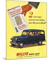 Willys 2 Ways You Can Save-null-Mounted Premium Giclee Print