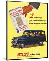 Willys 2 Ways You Can Save-null-Mounted Art Print