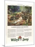 Willys Builds the Mighty Jeep-null-Mounted Premium Giclee Print