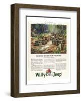 Willys Builds the Mighty Jeep-null-Framed Art Print