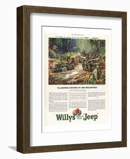 Willys Builds the Mighty Jeep-null-Framed Art Print