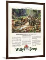 Willys Builds the Mighty Jeep-null-Framed Art Print