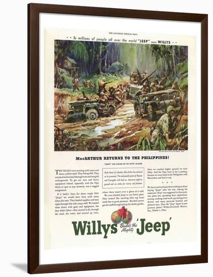 Willys Builds the Mighty Jeep-null-Framed Art Print