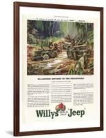 Willys Builds the Mighty Jeep-null-Framed Art Print