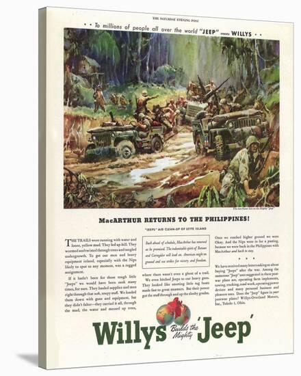 Willys Builds the Mighty Jeep-null-Stretched Canvas