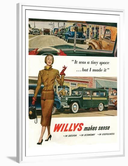 Willys - It Was a Tiny Space…-null-Framed Premium Giclee Print