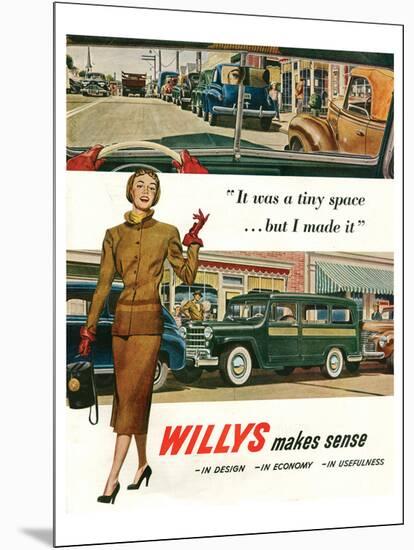 Willys - It Was a Tiny Space…-null-Mounted Premium Giclee Print