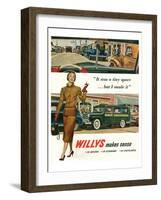 Willys - It Was a Tiny Space…-null-Framed Art Print