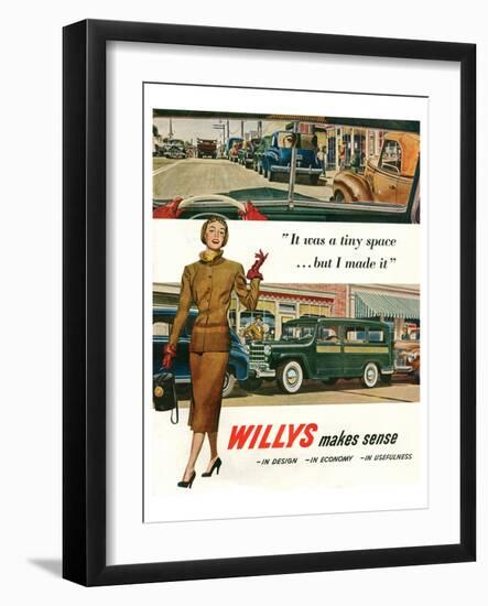 Willys - It Was a Tiny Space…-null-Framed Art Print