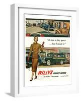 Willys - It Was a Tiny Space…-null-Framed Art Print