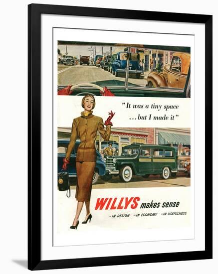Willys - It Was a Tiny Space…-null-Framed Art Print