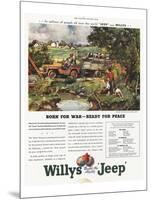 Willys Jeep - Born for War-null-Mounted Premium Giclee Print