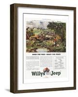 Willys Jeep - Born for War-null-Framed Art Print