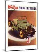 Willys Jeep Cars and Trucks-null-Mounted Premium Giclee Print