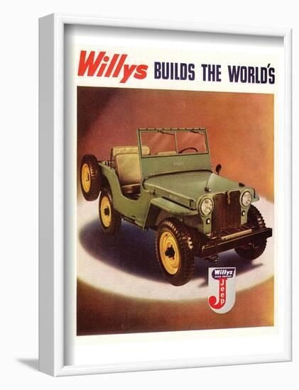 Willys Jeep Cars and Trucks-null-Framed Art Print