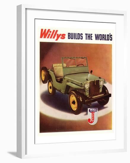 Willys Jeep Cars and Trucks-null-Framed Art Print