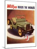 Willys Jeep Cars and Trucks-null-Mounted Art Print