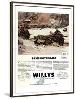 Willys Jeep Zamechatelno Ad'42-null-Framed Premium Giclee Print