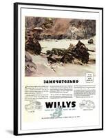 Willys Jeep Zamechatelno Ad'42-null-Framed Premium Giclee Print