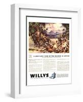 Willys-Jeeps Motorcars &Trucks-null-Framed Art Print