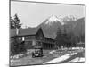 Willys-Knight at Longmire Lodge Photograph - Seattle, WA-Lantern Press-Mounted Art Print