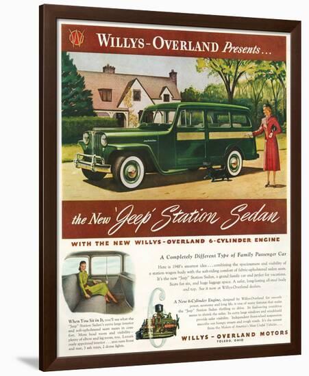 Willys - New Jeep Station Sedan-null-Framed Premium Giclee Print