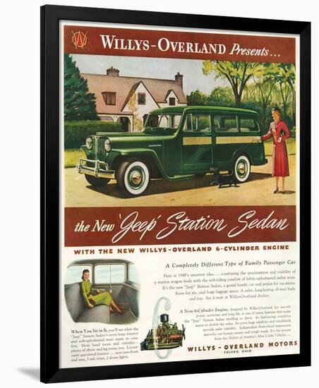 Willys - New Jeep Station Sedan-null-Framed Premium Giclee Print