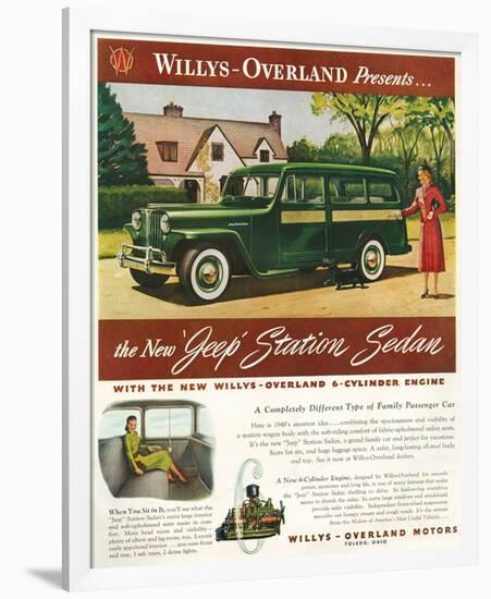 Willys - New Jeep Station Sedan-null-Framed Premium Giclee Print