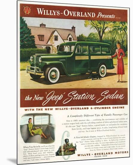 Willys - New Jeep Station Sedan-null-Mounted Premium Giclee Print