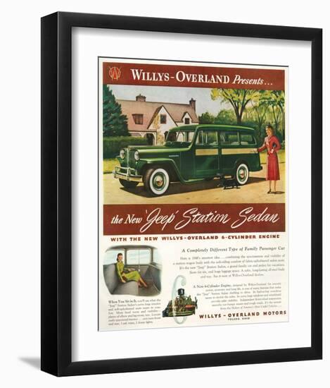 Willys - New Jeep Station Sedan-null-Framed Art Print