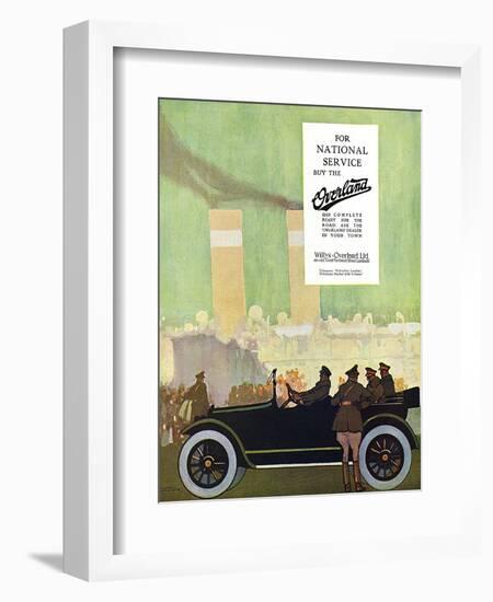 Willys Overland Car Advertisement, 1917-Wilton Williams-Framed Art Print